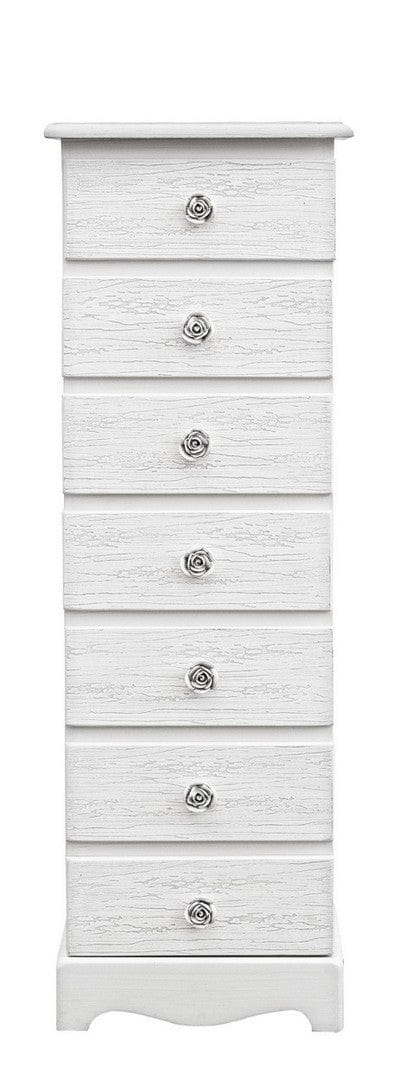 Bizzotto Dispensa con 7 cassetti Blanc Bianco