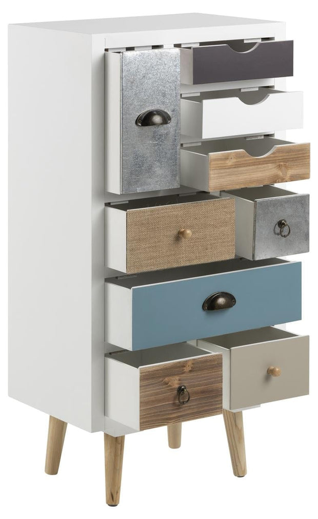 Actona Dispensa con 9 cassetti Thais Multicolore
