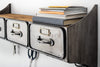 Bizzotto Dispensa sospeso con 3 cassetti Store Grigio