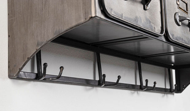 Bizzotto Dispensa sospeso con 3 cassetti Store Grigio