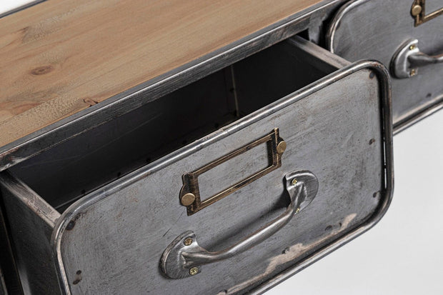 Bizzotto Dispensa sospeso con 3 cassetti Store Grigio