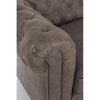 Bizzotto Divano 2 posti in ecopelle Chesterfield Vintage Marrone