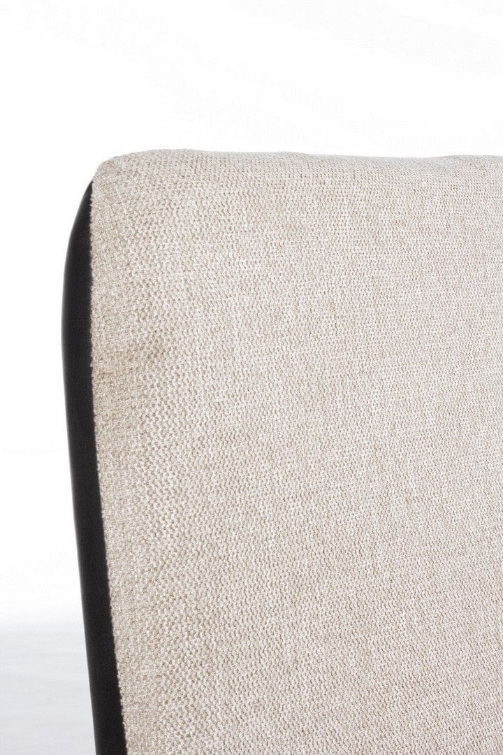 Bizzotto Divano 2 posti in ecopelle e tessuto Louis Beige
