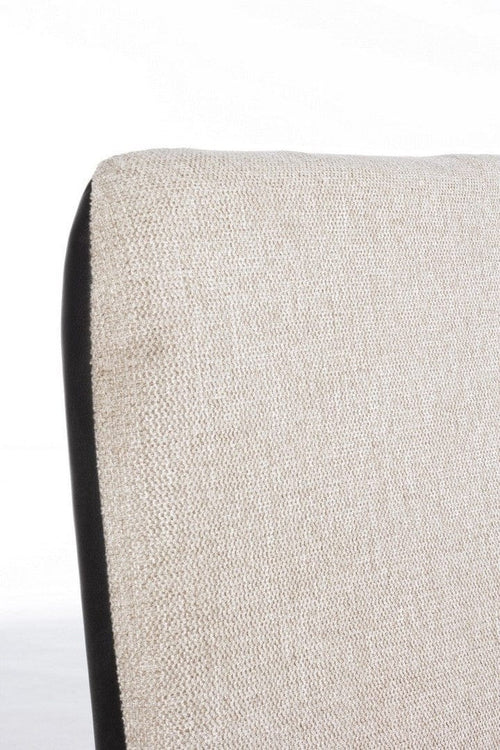 Bizzotto Divano 2 posti in ecopelle e tessuto Louis Beige