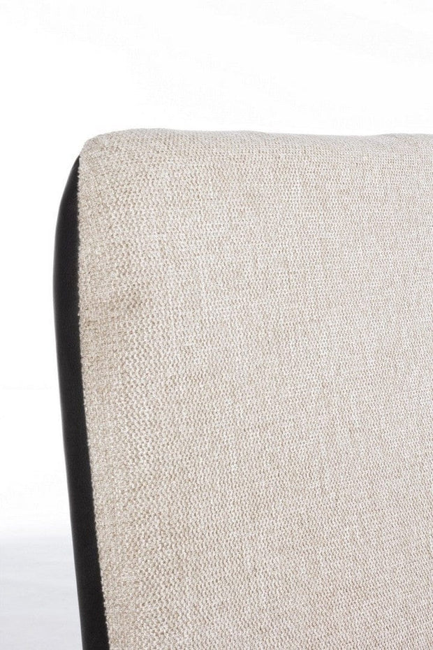 Bizzotto Divano 2 posti in ecopelle e tessuto Louis Beige