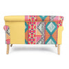 Bizzotto Divano 2 posti in tessuto Benjamin Patchwork Multicolore