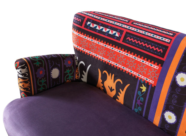 Oyo Divano 2 posti in tessuto Etnik Pattern II Multicolore