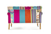 Bizzotto Divano 2 posti in tessuto Faustin Patchwork Multicolore