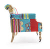 Bizzotto Divano 2 posti in tessuto Faustin Patchwork Multicolore