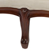 Moycor Divano 2 posti in tessuto Vintage Louis Crema