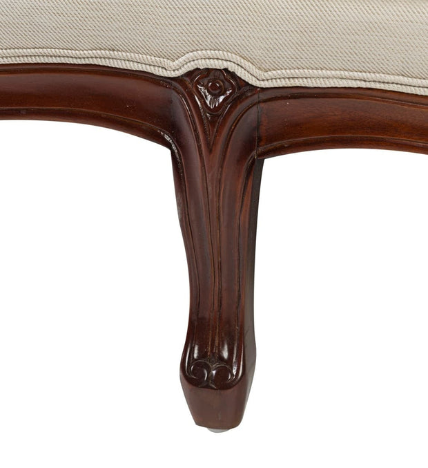 Moycor Divano 2 posti in tessuto Vintage Louis Crema