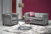 Halmar Divano 2 posti in velluto Erickson XL Grigio