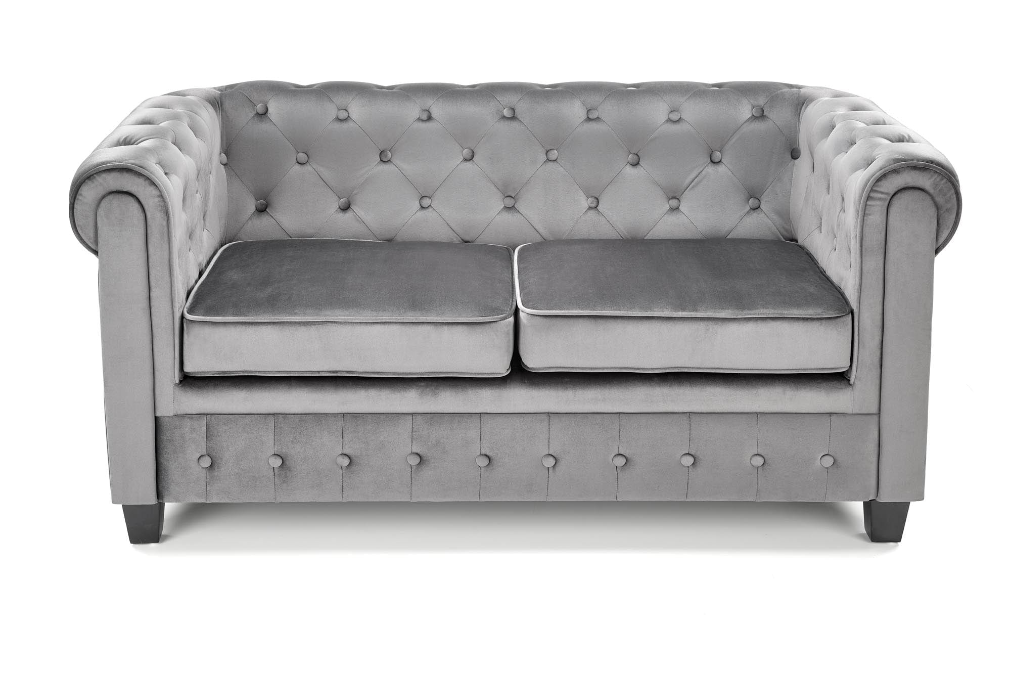 Halmar Divano 2 posti in velluto Erickson XL Grigio