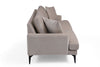 Asir Divano 2 posti in velluto Papira Beige