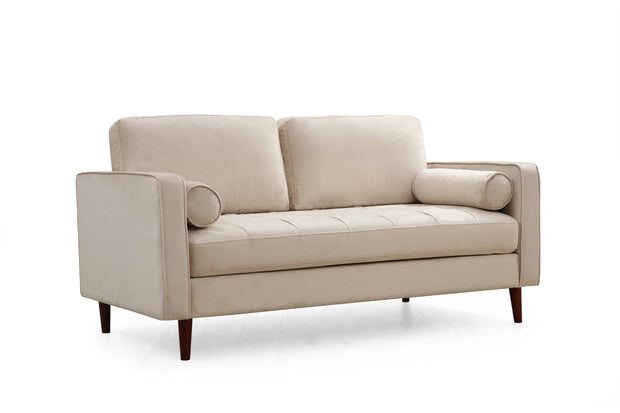 Asir Divano 2 posti in velluto Rome Beige