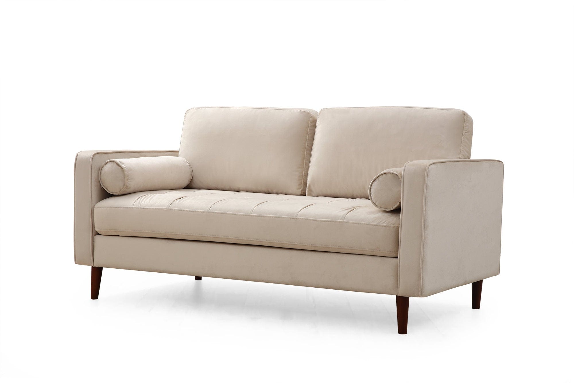 Divano 2 posti in velluto Rome Beige (3)