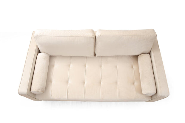 Asir Divano 2 posti in velluto Rome Beige