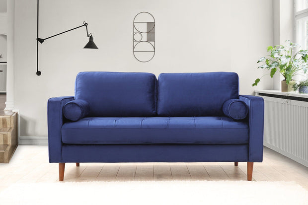 Asir Divano 2 posti in velluto Rome Blu