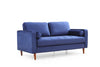 Asir Divano 2 posti in velluto Rome Blu