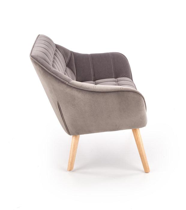 Halmar Divano 2 posti in velluto Romulus XL Grigio