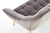 Halmar Divano 2 posti in velluto Romulus XL Grigio