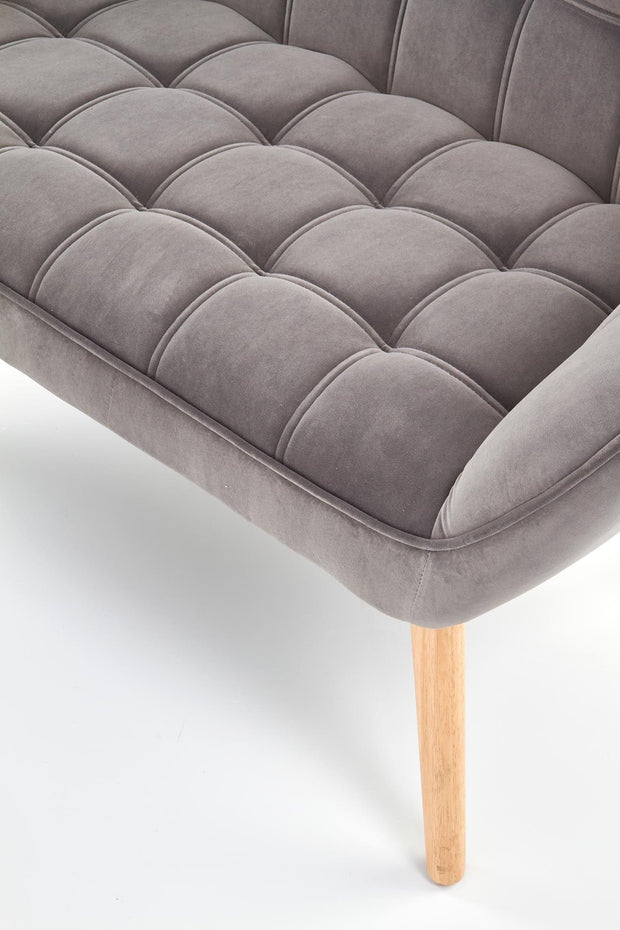 Halmar Divano 2 posti in velluto Romulus XL Grigio
