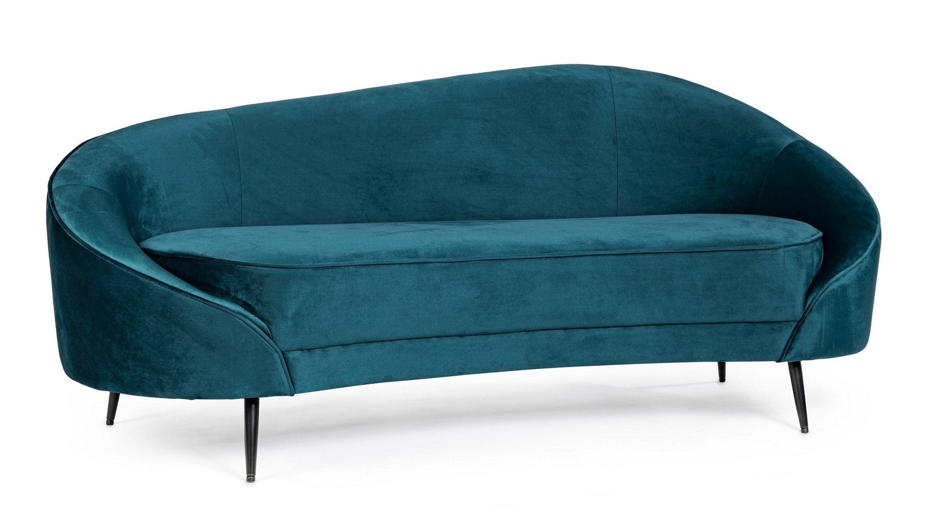 Bizzotto Divano 2 posti in velluto Seraphin Blu