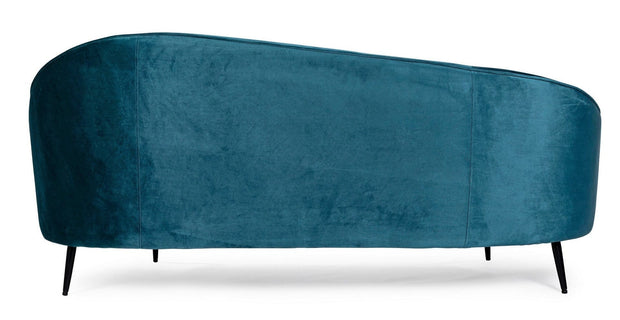 Bizzotto Divano 2 posti in velluto Seraphin Blu