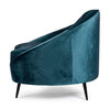 Bizzotto Divano 2 posti in velluto Seraphin Blu