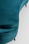 Bizzotto Divano 2 posti in velluto Seraphin Blu