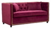 Mauro Ferretti Divano 2 Posti Luxury Bordeaux cm 153x78x79
