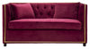 Mauro Ferretti Divano 2 Posti Luxury Bordeaux cm 153x78x79