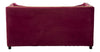 Mauro Ferretti Divano 2 Posti Luxury Bordeaux cm 153x78x79