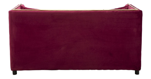 Mauro Ferretti Divano 2 Posti Luxury Bordeaux cm 153x78x79