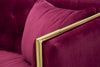 Mauro Ferretti Divano 2 Posti Luxury Bordeaux cm 153x78x79