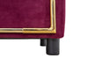 Mauro Ferretti Divano 2 Posti Luxury Bordeaux cm 153x78x79