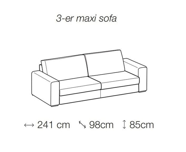 LeComfort Divano 3 posti Icardi Maxi Crema