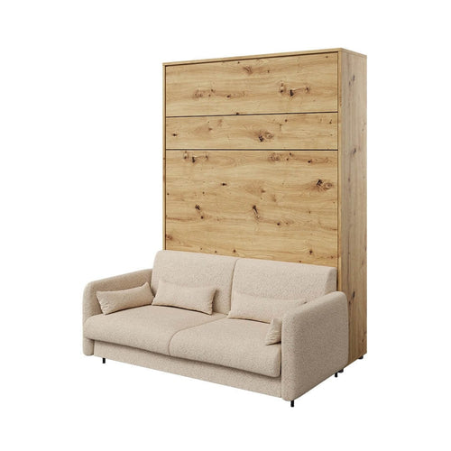 Lenart Divano 3 posti in tessuto BC19 Beige, per Letto a Scomparsa Bed Concept Verticale, 160 x 200 cm