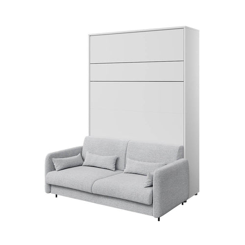 Lenart Divano 3 posti in tessuto BC19 Grigio, per Letto a Scomparsa Bed Concept Verticale, 160 x 200 cm