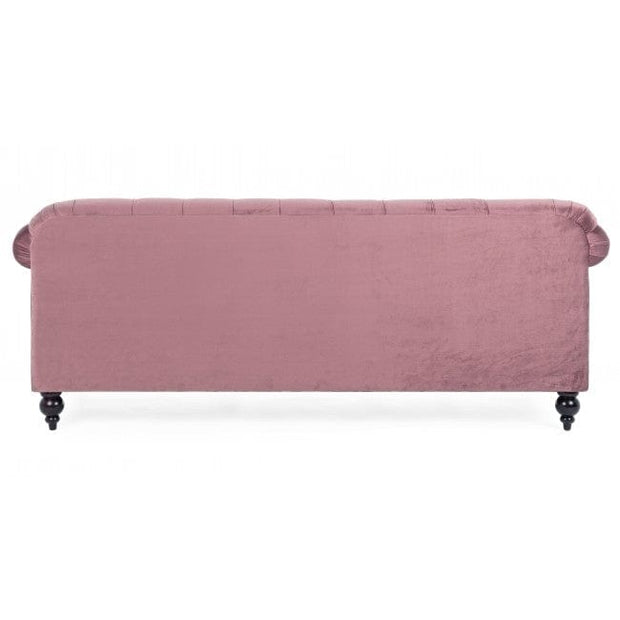 Bizzotto Divano 3 posti in tessuto Blossom Rosa