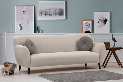 Asir Divano 3 posti in tessuto Enna Beige