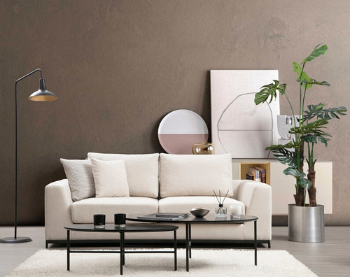 Asir Divano 3 posti in tessuto Line Beige