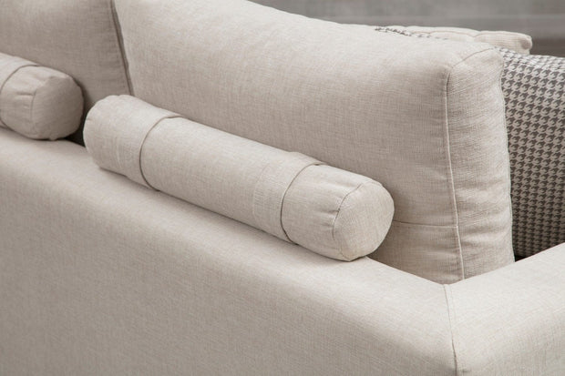 Asir Divano 3 posti in tessuto Line Beige
