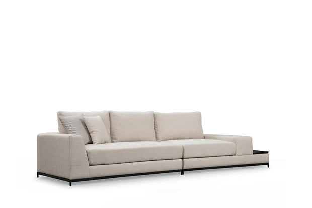 Asir Divano 3 posti in tessuto Line Beige
