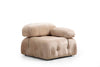 Asir Divano 3 posti in velluto Bubble Velvet Crem II Crema