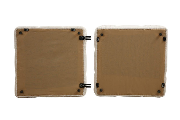 Asir Divano 3 posti in velluto Bubble Velvet Crem II Crema