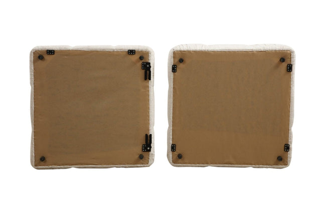 Asir Divano 3 posti in velluto Bubble Velvet Crem II Crema