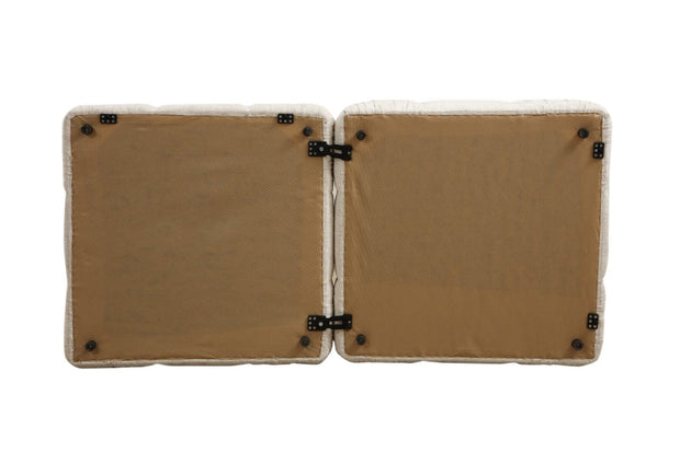 Asir Divano 3 posti in velluto Bubble Velvet Crem II Crema
