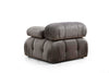 Divano 3 posti in velluto Bubble Velvet Gri Inchis Grigio (6)