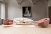 Asir Divano 3 posti in velluto Eses II Beige